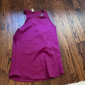 Purple athletic tank top
